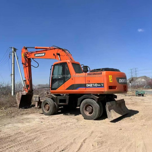 Excavatrice sur pneus d'occasion Doosan Dh210w-7 DH210 à vendre, machine d'occasion, excavatrice sur pneus Doosan Dh210w-7 d'occasion en stock - Product Image 1