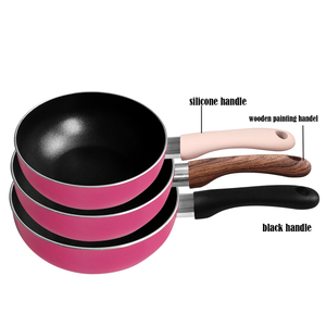 Nueva Sartén <span class=keywords><strong>Rosa</strong></span> y Azul para Cocina y Restaurante, Sartén Profunda para Huevos de Codorniz con Revestimiento Antiadherente y <span class=keywords><strong>Mango</strong></span> de Silicona - Product Image 3