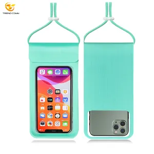 2024 Popular PVC PU leather Plastic IP68 Waterproof Phone Bag Pouch for iPhone 11/ 12 Case