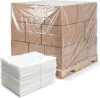Housse de palette extensible en PE, protection robuste pour palettes, idéale pour sécuriser les charges de palettes lors de la manutention en entrepôt et à l'exportation