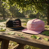 Casquette Snapback Richardson 256 Style à Broderie Personnalisée, Casquette 5 Panneaux avec Corde, Couleur Unie, Unisexe, pour Usage Extérieur