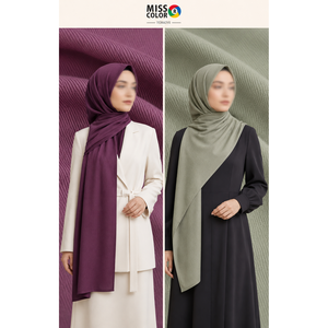 Miss Color Plain Dyed Modal <b>Viscose</b> Shawl 70x190 Soft Touch Elegant Drape Muslim Women <b>Hijab</b> Lightweight Breathable - Product Image 4