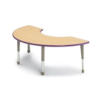 Table et chaises de cantine scolaire pliables à 12 places en MDF avec surface en HPL