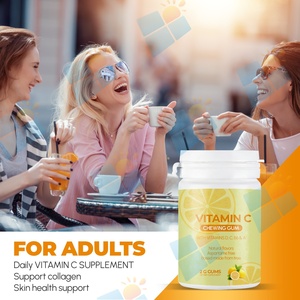 OEM ODM Private Label Multivitamin Vitamin C Functional Chewing <strong>Gum</strong> with Vitamins D B6 a for Immune Support Lemon Flavor 2g <strong>Gums</strong> - Product Image 4