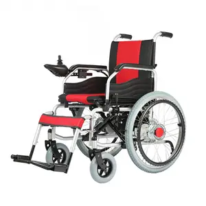 Sedia a rotelle elettrica pieghevole di alta qualità motorizzata potenza Ce sedia a rotelle elettrica automatica certificata Iso per anziani