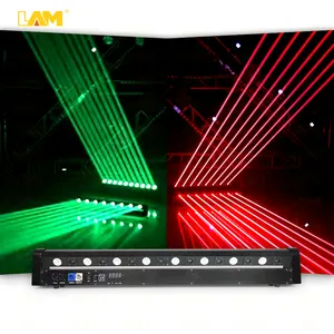 RGB a todo Color 8 ojos haz + 8 ojos láser Led cabeza móvil barra de luz DMX 8 + 8 haz único/a todo Color luces oscilantes láser para Dj Disco