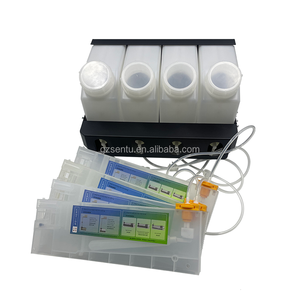 4 màu Ciss số lượng lớn Hệ thống mực cho sinh thái-dung môi máy in Roland rs640/740 mutoh VJ 1604 <span class=keywords><strong>mimaki</strong></span> jv33 máy in 4 Xe Tăng + 4 hộp mực - Product Image 1