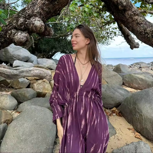 100% rayonne caftan indien fait à la main tenue décontractée pour les femmes main bloc impression été haut taille 6XL prix de gros - Product Image 1