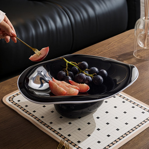 Fruit Plate <b>Resin</b> Ink Snow Realm Solid Color Coffee <b>Table</b> Decor High-End Serving Dish For Living Room - Product Image 4