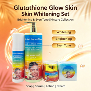 Ensemble de soins éclaircissants pour la peau Gluta Glow Terminal White Polar, crème éclaircissante <span class=keywords><strong>visage</strong></span> et corps 7 jours, extrait de perle blanche indienne, <span class=keywords><strong>collagène</strong></span> - Product Image 4