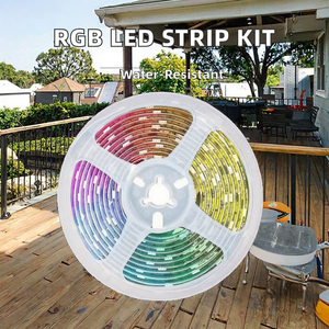 RGB LED Strip Light <strong>Kit</strong> 44-Key Remote <strong>Control</strong> 16.4Ft Waterproof PVC Tape Light Power Supply for DIY Home Decorations IP20 Rated - Product Image 3
