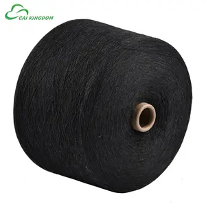 12s regenerated cotton yarn BLACK and other 40 various color for socks CAI KINGDOM MANUFACTURING