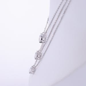 שרשרת יהלומים משובצת יהלום זהב לבן 18k 0.5ct 0.8ct 1.0ct 0.8ct 1.0ct - Product Image 4