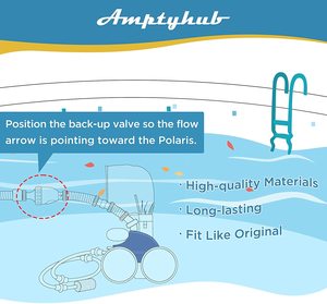 9-100-1200 en plastique Blanc Partie Remplacement pour <span class=keywords><strong>Polaris</strong></span> 360 En-Ligne Arrière Up Valve Nettoyeur de Piscine Pas Ajustement <span class=keywords><strong>Polaris</strong></span> <span class=keywords><strong>280</strong></span> - Product Image 4