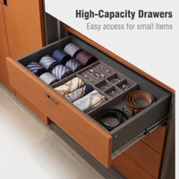 Armoire en cuir de qualité supérieure, finition cuir, écologique, silencieuse, meubles de rangement pour chambre à coucher