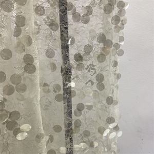 Tela de Vestido para Niñas, Nueva, Moderna, Lisa, Elástica, de Punto, Ligera, <span class=keywords><strong>Transparente</strong></span>, con Lentejuelas, de Poliéster, Certificada por OEKO-TEX - Product Image 5