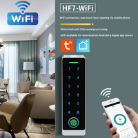 Système de contrôle d'accès WiFi Tuya Smart Home avec empreinte digitale et code PIN, étanche IP66, 10 000 utilisateurs, identification automatique, matériau PC, sécurisé