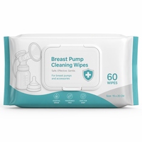 Lingettes de nettoyage tout-en-un pour tire-lait et accessoires, fournitures d'allaitement de qualité hospitalière, production OEM/ODM à grande échelle pour importateurs