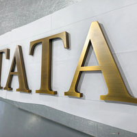 Lettres LED 3D en métal personnalisées, conception de logo d'entreprise, enseigne de magasin, lettres de signalisation, lettres LED 3D rétroéclairées, enseigne électronique