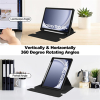 Casing Keyboard Tablet Akrilik Transparan Berputar 360 Derajat untuk Samsung Galaxy Tab S6 Lite S9 S7 Fe S8 Ultra S9plus