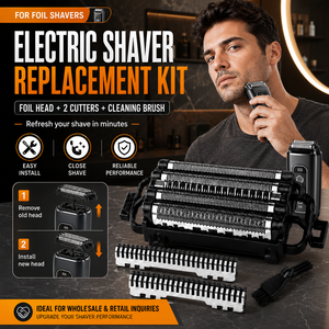 Wholesale Stainless Steel Electric <b>Razor</b> Blade <b>Head</b> Replacement Kit Compatible Shaver Spare Components Manufacturer - Product Image 1