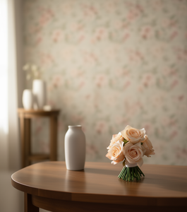 Bouquet di rose artificiali in seta rosa, fiori realistici fatti a mano per decorazioni domestiche e matrimoni - Product Image 2
