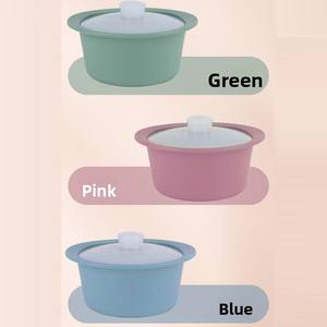 Recipiente de Silicona para Alimentos, Apto para Microondas, para Cocinar al Vapor, Conservar Frescura, Olla para Sopa, Venta al por Mayor - Product Image 5