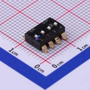 EM-04-Q DIP Switch SMD-8P,6x10.1mm Switch ( Number of Switch Sections: 4 )( Lead Spacing: 2.54mm ) - Product Image 1