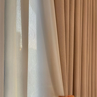 Cortina Translúcida con Textura Ondulada, Protección UV, Aislamiento Térmico, Filtrado de Luz, Privacidad, Voile para Ventana, Directo de Fábrica