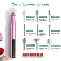 Lime à ongles électrique professionnelle portable sans fil 20000 tr/min, rechargeable, à faible vibration, prix usine pour le nail art