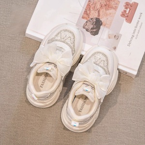 Zapatillas Deportivas Infantiles con Lazo, Suela Blanda y Cierre de Velcro, Zapatillas Escolares para Niñas, para Actividades al Aire Libre - Product Image 4