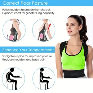 Correa de Soporte Lumbar Universal con Cierre de Velcro Ajustable, Corrector de Postura para <span class=keywords><strong>la</strong></span> Oficina y <span class=keywords><strong>la</strong></span> <span class=keywords><strong>Vida</strong></span> Diaria - Product Image 4