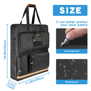 <b>Solar</b> Backpack <b>Foldable</b> <b>Solar</b> <b>Panel</b> Case Waterproof Storage Bag For Outdoor Camping Travel - Product Image 5
