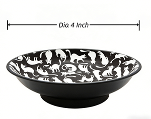 Mangkuk Magnetik Pola Hitam 4 Inci dengan Cetakan Penuh, Alat Penahan Jarum, Magnet Jarum Jahit, Penjepit Jarum, Kustomisasi Jarum - Product Image 3