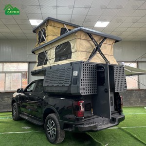 Camper per Pickup Quian Hyperlion con Tetto a Doppia Apertura, Progettato Appositamente per Campeggio Fuoristrada - Product Image 1