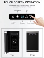 Home Mini Fridge Icebox Use for Coffee Machine Milk Cooler Small Kitchen Fridge With Temperature Display