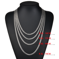 Collier chaîne en acier inoxydable pour hommes, style Hip Hop, avec fermoir argenté, bijoux de mode, vente en gros, dropshipping