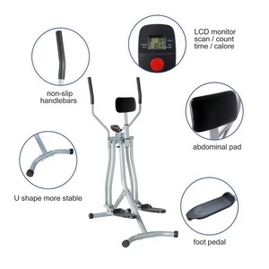 Nouveauté : Elliptique pliable portable pour usage domestique avec écran LCD, cadre en acier, capacité de 400 lb - Product Image 4