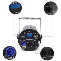 U`King RGBW Bean Aviation Par Light Effet d'éclairage de scène 60W 7/11CH DMX512 Contrôle activé par le son pour spectacle de DJ
