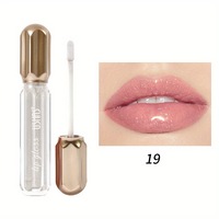 Brillo Labial Suave y Húmedo al Por Mayor, Lápiz Labial Duradero Tonos Rojos Vegano Hidratante Impermeable