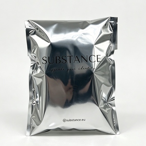 Bolsa de Envío Plateada Brillante con Logotipo Personalizado para Ropa, Bolsas de Embalaje Autoadhesivas de Papel de Aluminio - Product Image 5