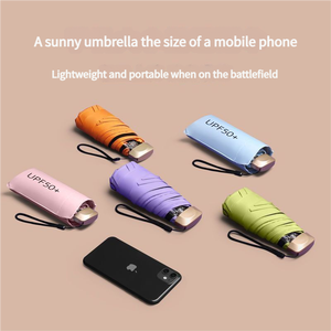 Parapluie de poche en gros, ultraléger, protection UV, pliable, compact, haute densité, pour soleil et pluie, exportation en gros, depots - Product Image 4