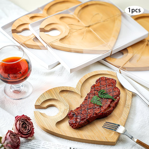 <span class=keywords><strong>Plateau</strong></span> de service en bambou en forme de cœur avec porte-gobelets, <span class=keywords><strong>plateau</strong></span> à cocktails multifonctionnel, grand <span class=keywords><strong>plateau</strong></span> en bois en forme de cœur - Product Image 1