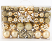 Bolas Colgantes para Árbol de Navidad Rojas y Doradas, Weihnachtskugeln, Palline Di Natale, Juego de Bolas de Navidad de Plástico Irrompible para Decoración - Product Image 5