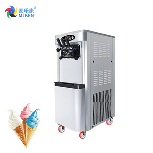 MK-25DB 2000W 25L Máquina de Helado Comercial de <span class=keywords><strong>Pie</strong></span> con 3 Sabores, la Más Vendida - Product Image 3