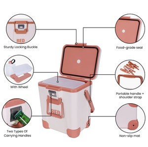Glacière portable robuste de 10 L en PP+PE+PU moulée par injection, étanche, pour le camping, avec maintien de la glace - Product Image 2