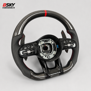 Volant <span class=keywords><strong>sport</strong></span> en fibre de carbone personnalisé 809 adapté aux <span class=keywords><strong>Mercedes</strong></span> Benz C GLC E GLE CLS W204 W205 W212 W213 C43 C300 W176 W177 - Product Image 5