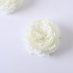 ลังเล่นดอกไม้ขนาดใหญ่18ซม. ดอกไม้ประดิษฐ์ทำจากผ้าไหมสีขาวม่วงติดผนังสำหรับงานแต่งงาน - Product Image 5