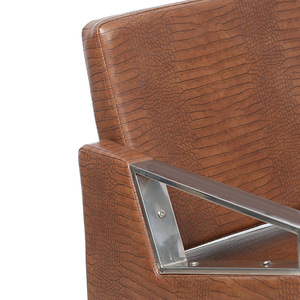 Chaise de coiffure HZ88150B Marron, chaise de barbier hydraulique réglable en hauteur, usage commercial - Product Image 4