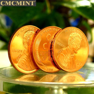 Gedenk herausforderung Münze Metall Artware Jumbo Penny 1 Unze. 999 Troy Copper Lincoln Round - Product Image 6